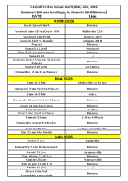 Calendrier messes 2ème trimestre 2026