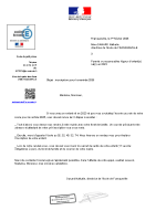 Courrier d’inscription pour 2026